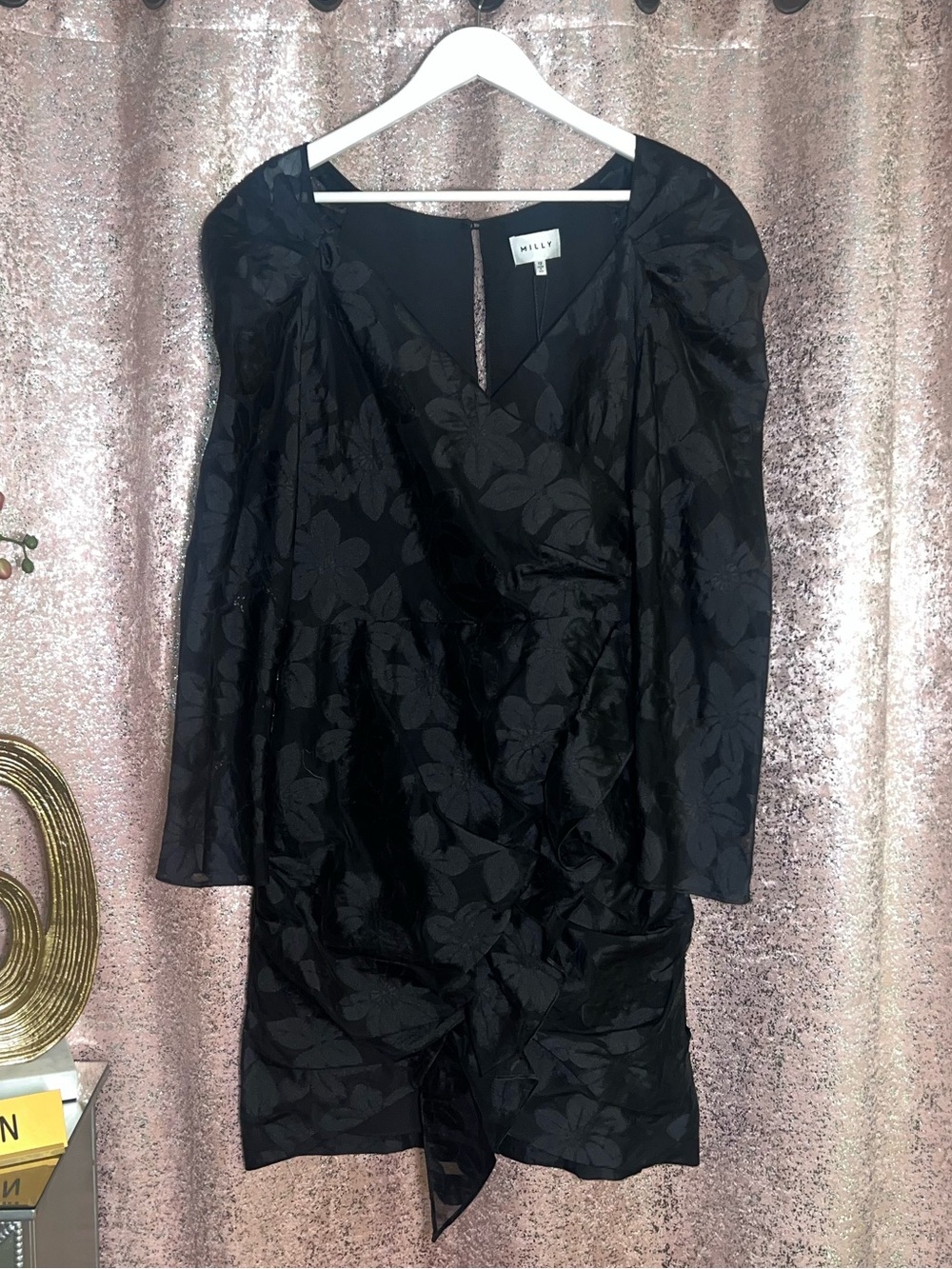 NWT Milly Black Grace Dress